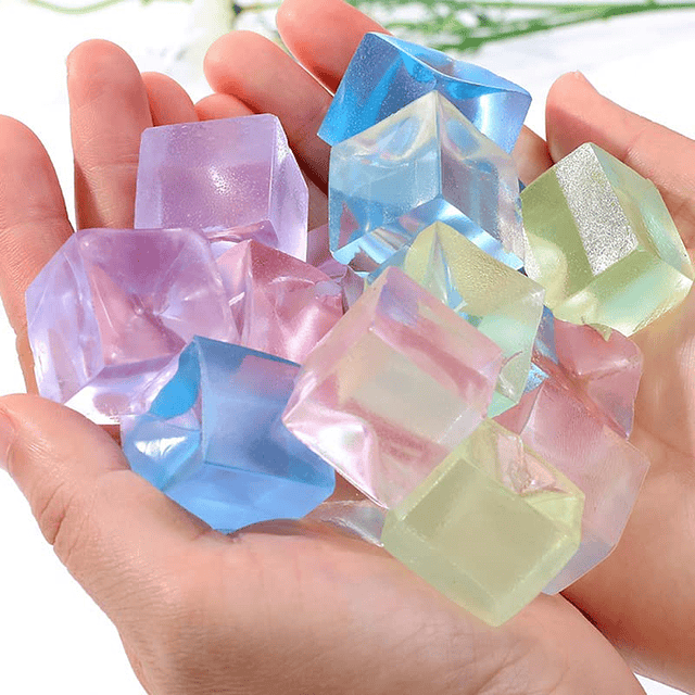 Squishy 12 bolas antiestrés para cubitos de hielo, regalos d