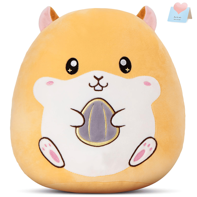 Squishy Almohada de peluche de hámster de 12.0 in, lindo jug