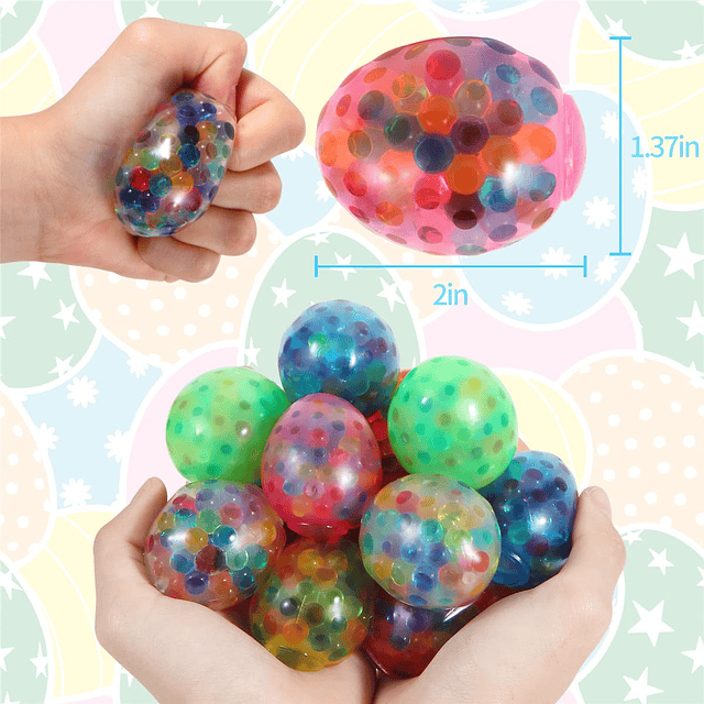 Squishy Paquete de 12 huevos de Pascua, bolas sensoriales an