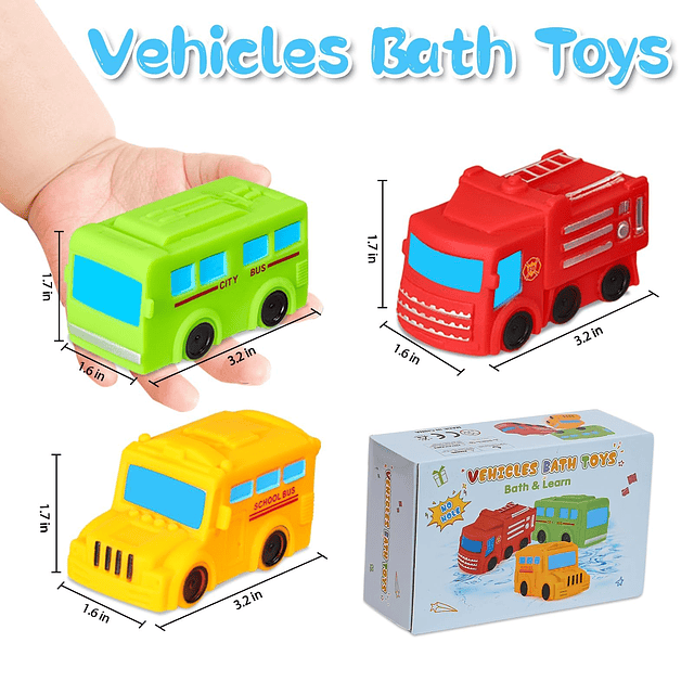 Squishy Juguetes de baño sin agujeros para bebés y niños peq