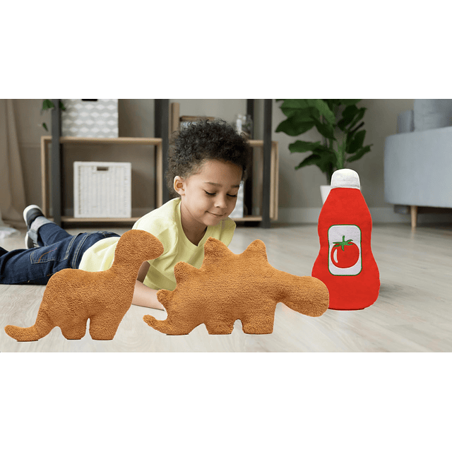 Squishy Paquete de peluche Dino Nugget: Acurrúcate en la sua