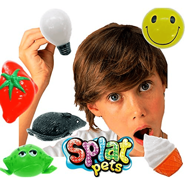 Squishy JARU Splat Ball Sticky Stress Ball 6 Unidades Surtid