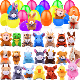 Squishy Paquete de 24 huevos de Pascua rellenos de animales