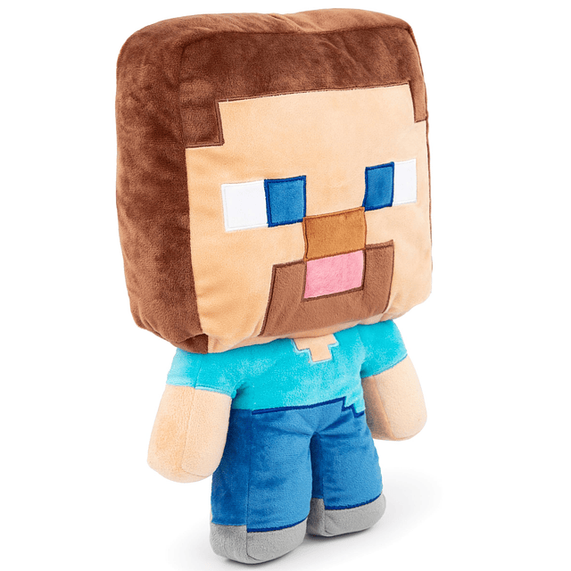 Squishy Mojang Minecraft Steve Plush Pillow Buddy Microfibra