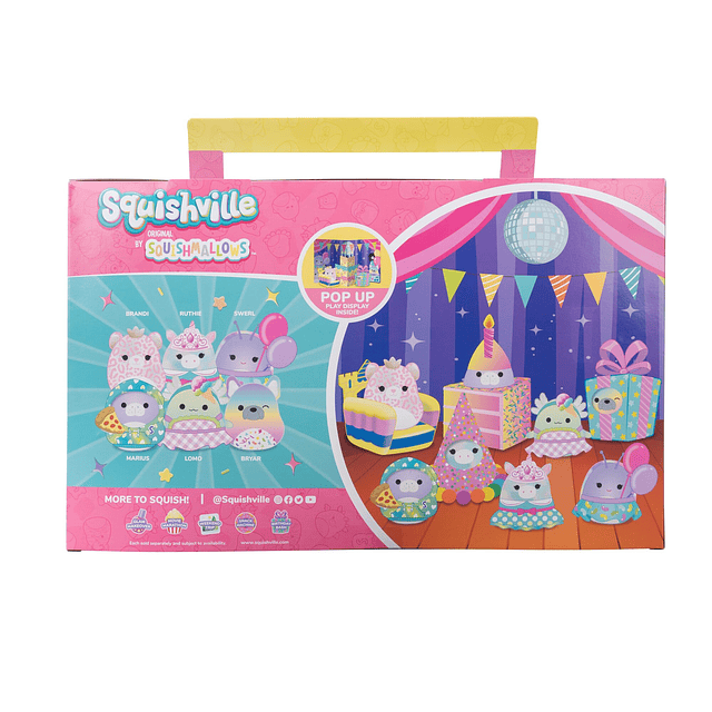 Squishy by Original Squishmallows Birthday Bash Set Seis exc