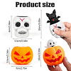 Squishy Juguetes blandos de Halloween con forma de esqueleto