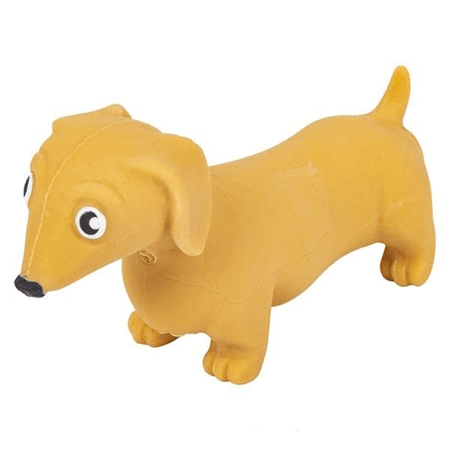 Squishy Perros Salchicha Paquete de 4 Exprimibles Estirables