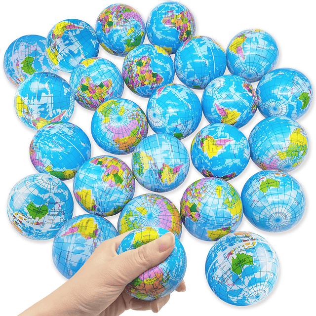 Squishy 24 bolas para apretar globo, bola hinchable de globo