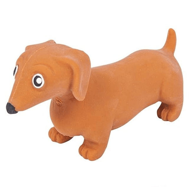 Squishy Perros Salchicha Paquete de 4 Exprimibles Estirables