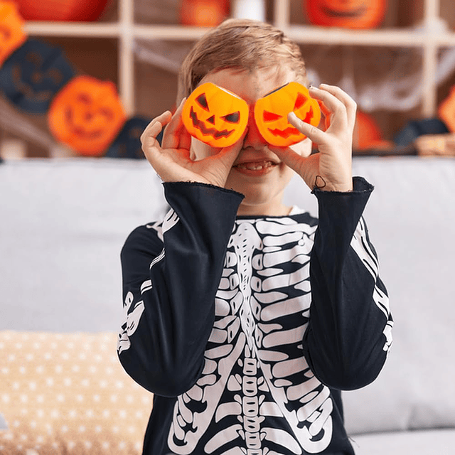 Squishy Juguetes blandos de Halloween con forma de esqueleto