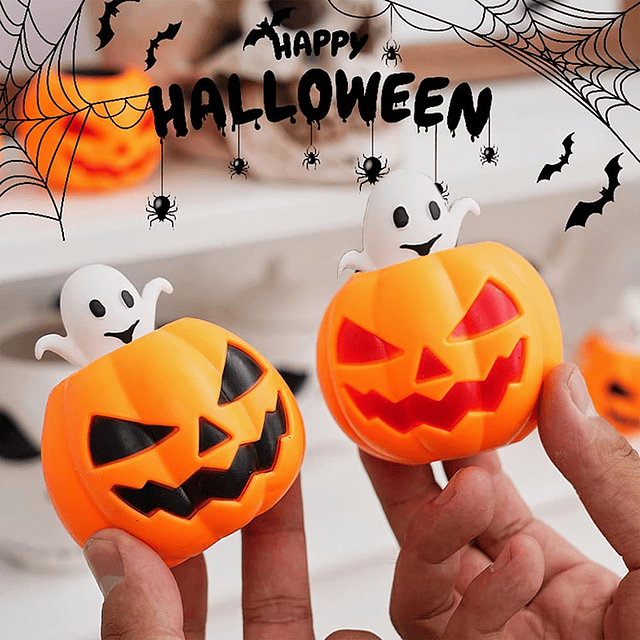 Squishy Juguetes blandos de Halloween con forma de esqueleto