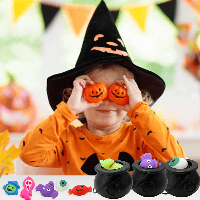 Squishy Favores de fiesta de Halloween, 36 piezas de juguete