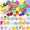 Squishy 24 huevos de Pascua rellenos de Mochi Squishy con ce