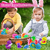 Squishy Paquete de 36 huevos de Pascua precargados con jugue