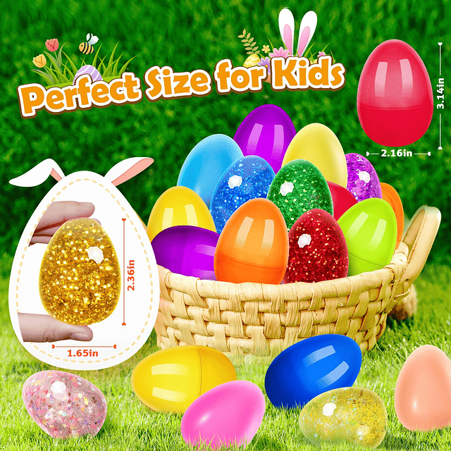 Squishy Paquete de 12 huevos de Pascua precargados con jugue