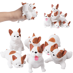 Squishy 6 juguetes blandos para perros para niños, lindos ju