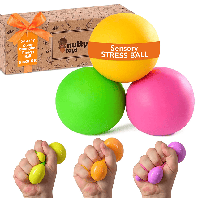 Squishy Nutty Toys Bolas sensoriales de estrés para niños y