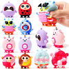 Squishy Pop Fidget It Toys Ball 8 piezas, 3D Animal Pop Squi