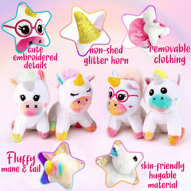 Squishy Paquete de juguetes de peluche de unicornio Regalos