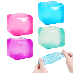 Squishy Paquete de 4 bolas de estrés blandas para cubos de e