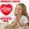 Squishy 36 bolas de estrés con forma de corazón rojo de Jesú