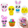 Squishy 6 piezas de juguetes blandos de Pascua para la búsqu