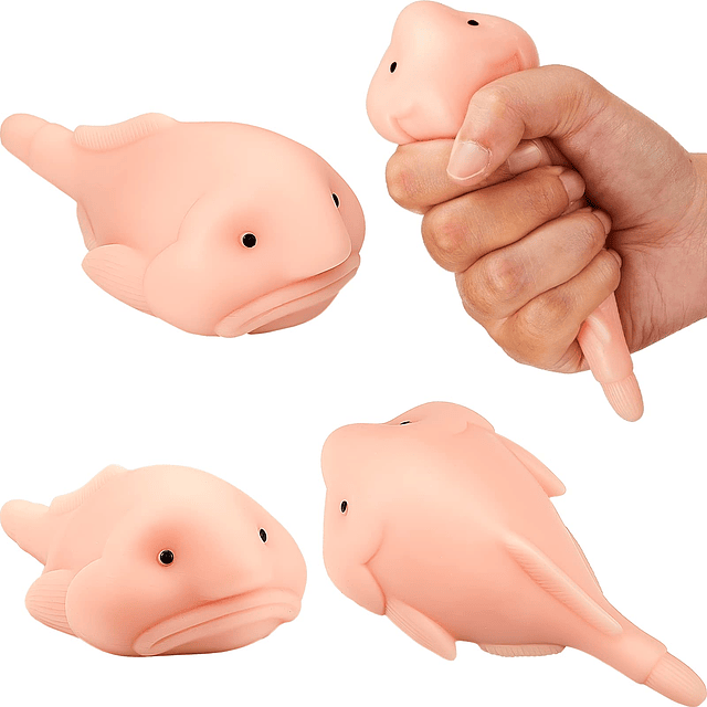 Squishy 3 piezas de juguetes Blobfish para aliviar el estrés