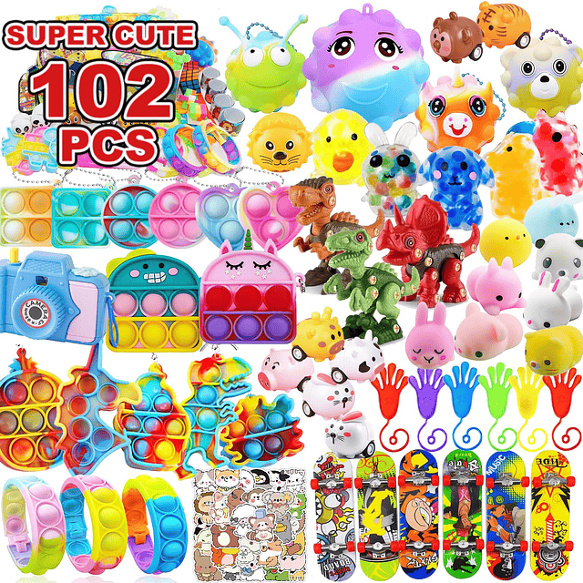 Squishy 102 piezas de juguetes premium para regalos de fiest