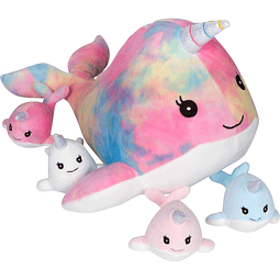 Squishy Almohada de Unicornio Relleno con 4 bebés Unicornio