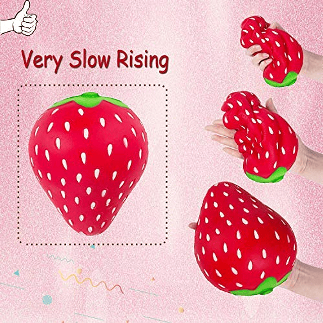 Squishy 7,5 "Squishies Jumbo fresa Kawaii Suave lento aument