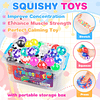 Squishy Paquete de 60 bolas antiestrés, bolas blandas para a