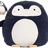 Squishy Suave pingüino de peluche abrazando almohada lindo p