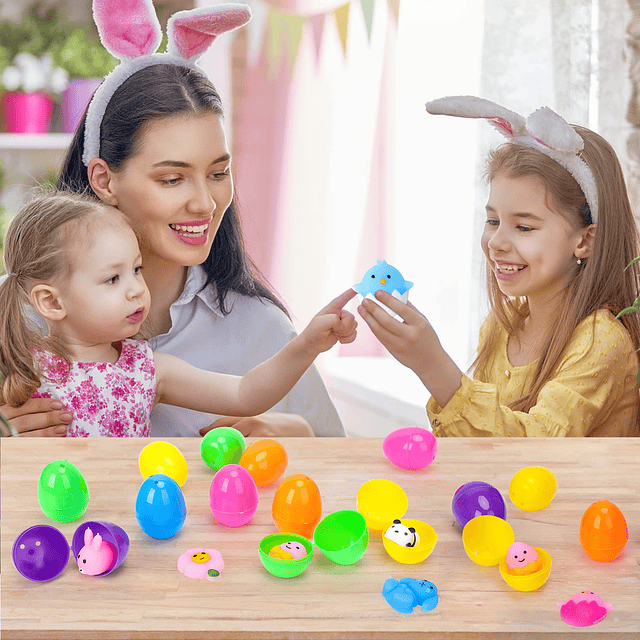 Squishy 30 huevos de Pascua precargados con juguete blando M