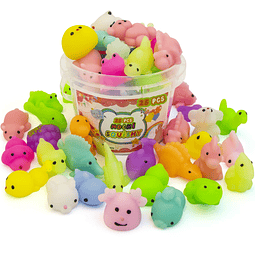 Squishy Paquete de 25 juguetes Mochi Squishy para niños Squi