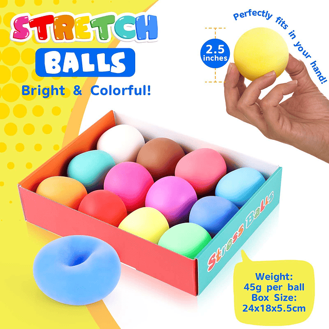 Squishy Bolas de estrés de crecimiento lento para niños y ad