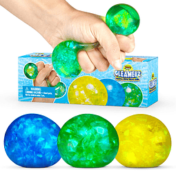 Squishy Paquete de juguetes antiestrés con purpurina Gleamee