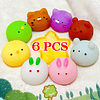 Squishy 6 piezas Mochi Squishy juguetes para regalos de fies