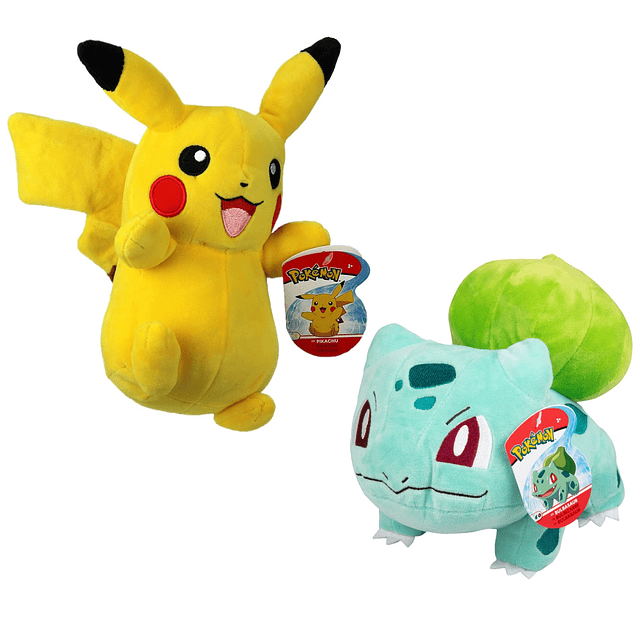 Squishy Pokémon Pikachu y Bulbasaur juguetes de peluche, paq