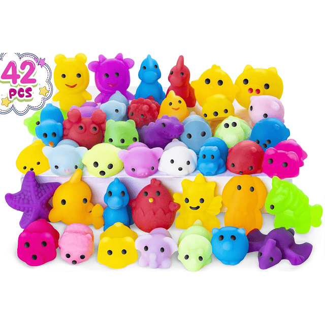 Squishy 42 piezas Mochi Squishy Toy, Mini Kawaii Squishies B