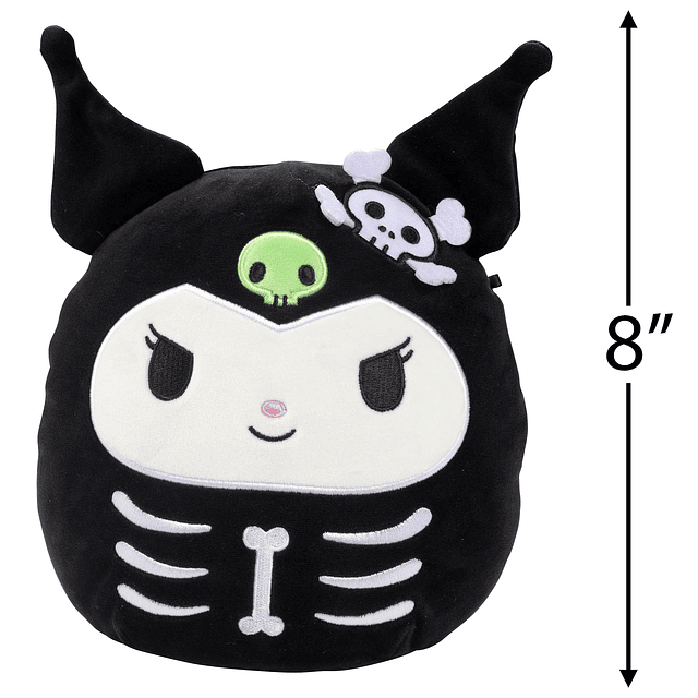 Squishy Esqueleto Kuromi de 8 pulgadas Peluche oficial de Ke