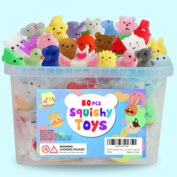 Squishy 80 piezas de regalos de fiesta para niños de 4 a 8 a