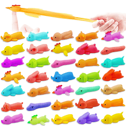 Squishy 36 piezas de juguetes de animales con catapulta con