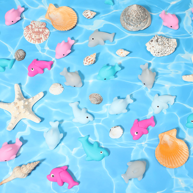 Squishy 40 piezas de juguetes de delfines de animales marino