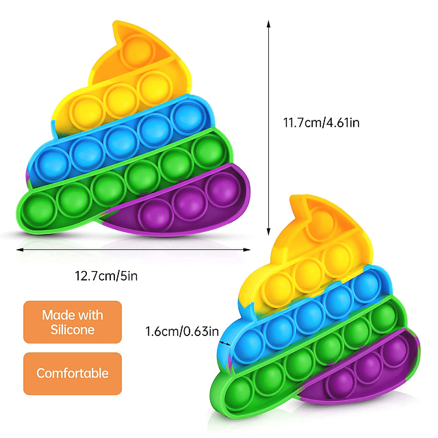 Squishy Fidget Pack Push Pop Bubble Fidget juguete sensorial