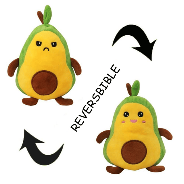 Squishy Figura de juguete de peluche de aguacate, peluche de