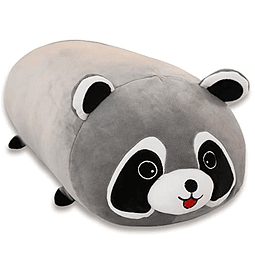 Squishy Linda almohada de felpa de mapache, animales de pelu