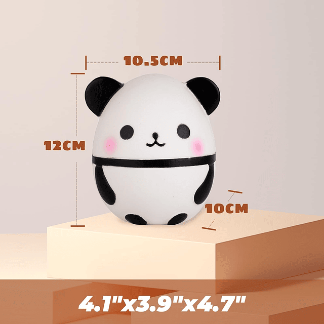 Squishy 3.9 pulgadas Squishies Panda Egg Kawaii Suave de cre