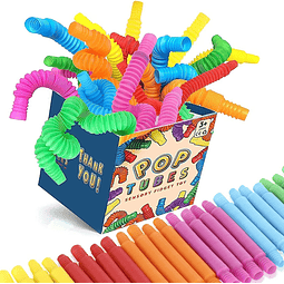 Squishy Pop Tubes Mini paquete de 24, juguetes sensoriales p