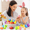 Squishy Paquete de 12 huevos de Pascua precargados con jugue