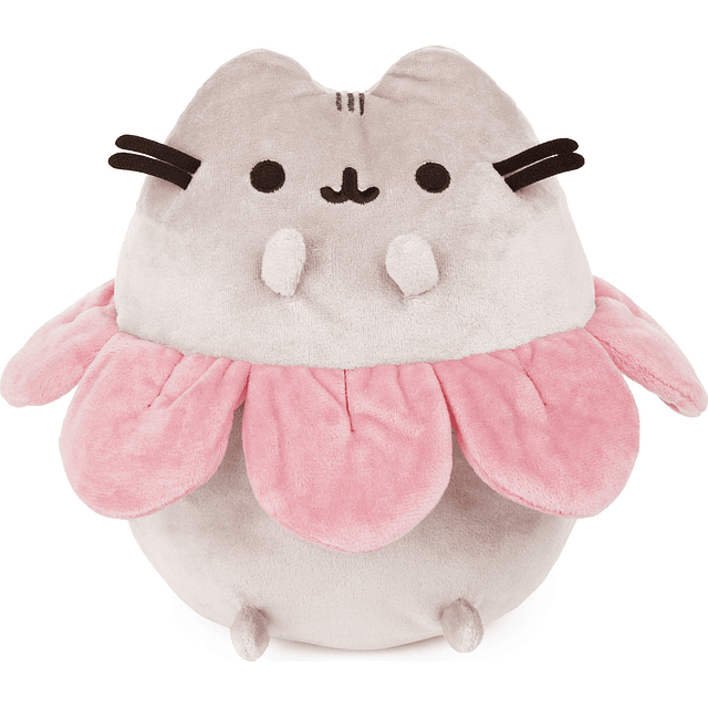 Squishy Gund Pink Flower Petals Pusheen Gato de peluche, col